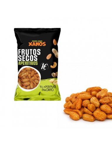 Cacahuetes Picantes Xanos 12 Bolsitas 150g