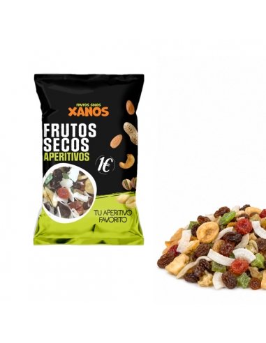 Cóctel Tropical Mix Fruta Deshidratada Xanos 12 Bolsitas