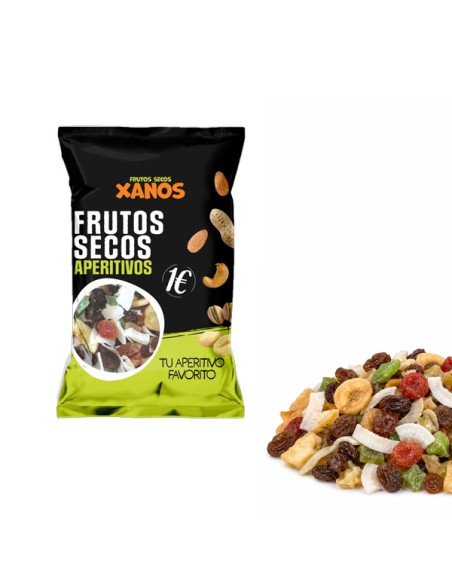 Cóctel Tropical Mix Fruta Deshidratada Xanos 12 Bolsitas