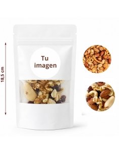 Bolsita Cartón Blanca Frutos Secos 50Gr Personalizada