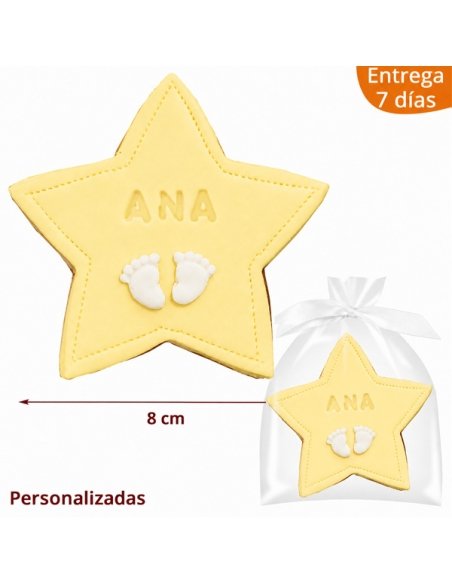 Galleta Estrella de Bautizo Personalizada