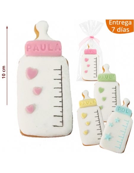 Galleta de Bautizo Personalizada forma Biberón