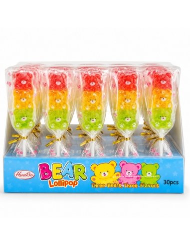 Piruletas de Goma Osos 30uds Fantasy Toys