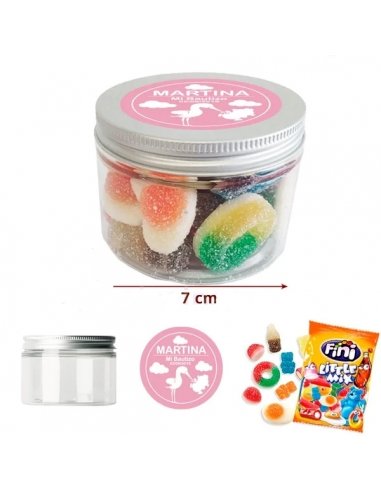 Tarro de Mini Chuches Bautizo Para Montar...