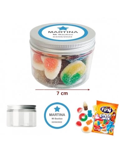Tarro de Mini Chuches Bautizo Para Montar...