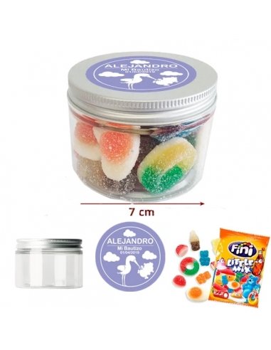 Tarro de Mini Chuches Bautizo Para Montar...