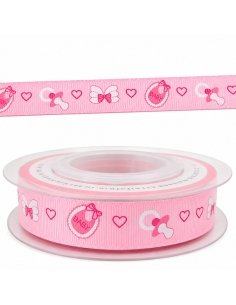 Cinta de Tela Bebé Rosa para Detalles (1,5cm x 2,75m)