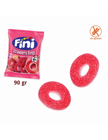 Aros Fresa Pica 90Gr Fini Golosinas