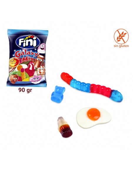 Gominolas Galaxy Mix Brillo Fini 12 Bolsitas 90gr|eGolosinas