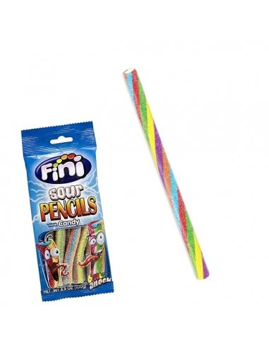 Regalices Dulces Rellenitos 6 colores pica 12 Bolsitas 90gr Fini