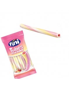 Regalices dulces Creamy Yogur y plátano 80Gr 12 Bolsitas Fini