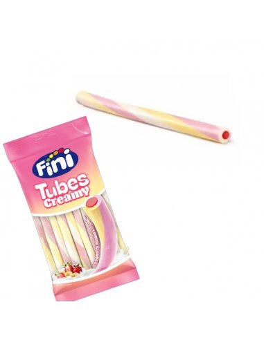 Regalices dulces Creamy Yogur y plátano 80Gr 12 Bolsitas Fini