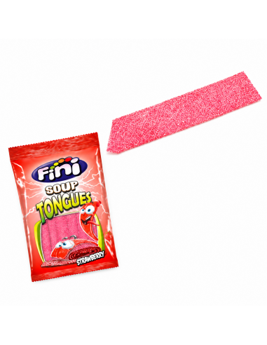 Regalices Dulces Lengua Fresa Fini 12 Bolsitas...