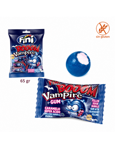 Chicles Boom Vampiro Fini 12 Bolsitas 70gr