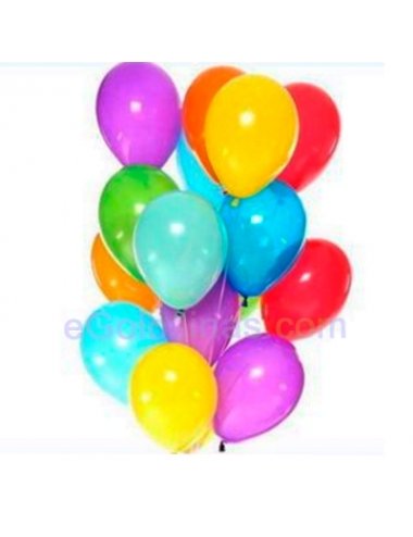 GLOBOS REDONDOS COLORES 50uds