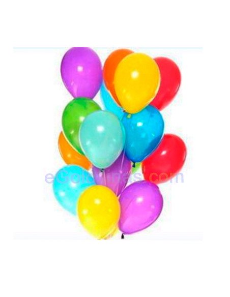 GLOBOS REDONDOS COLORES 50uds