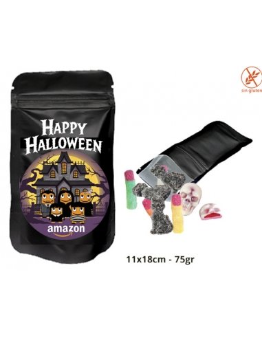 Bolsa ZIP Negro Mate con imagen personalizada a...