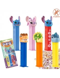 Dispensadores caramelos Pez Stitch y Jurassic Dinosaurios 12uds
