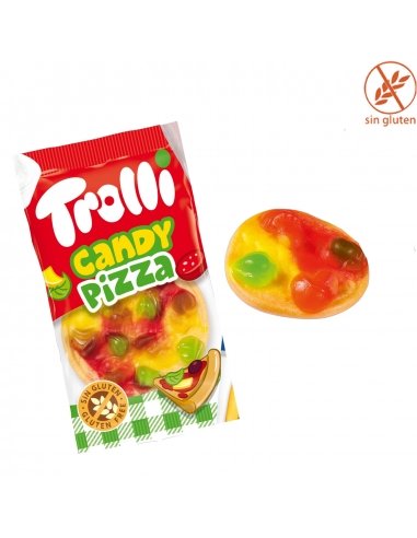 Golosinas de Pizzas Envueltas 70uds en tarro de Trolli
