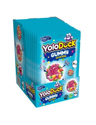 Expositor de Chuches Cluster Gummy goma 12 Bolsitas 60 g YoloDuck