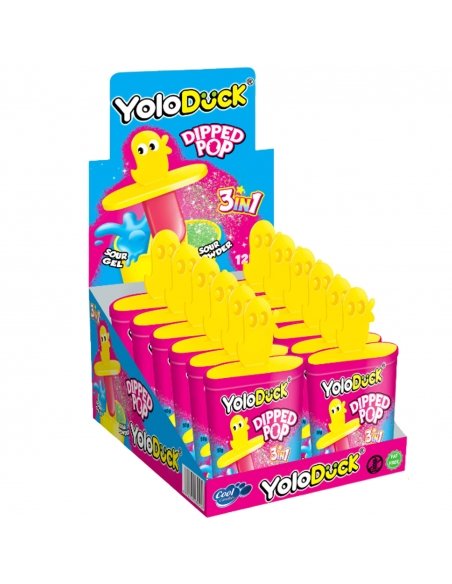 Expositor de Bote Dipper Pop Pato 3 en 1 de YoloDuck 12uds