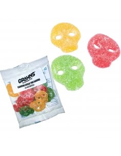 Gominolas Ácida Calaveras surtidas Mr Flopo Pop 14 Bolsitas 85gr