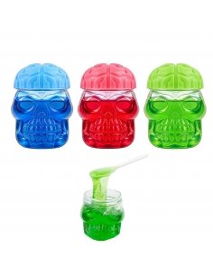 Calavera Slime de Golosina ácida SOUR BUSTER 9 uds 100ml COOL CANDIES