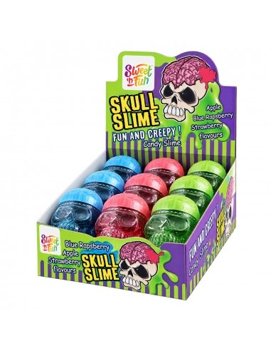 Expositor de Calavera Slime de Golosina ácida SOUR BUSTER 9 uds COOL CANDIES