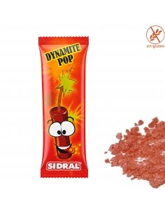 Caramelo con Chasquido fresa Dynamite Pop 200uds Sidral