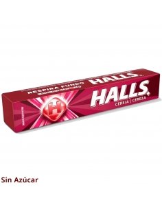 Caramelos Halls Cereza sin Azúcar 32gr 20uds