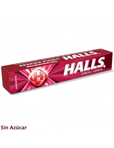 Caramelos Halls Cereza sin Azúcar 32gr 20uds