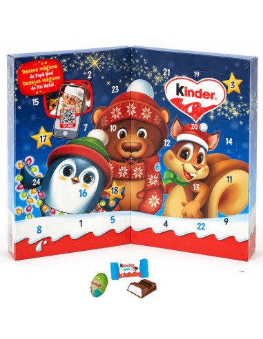 Calendario de Chocolate Kinder Libro Papá Noel 113gr
