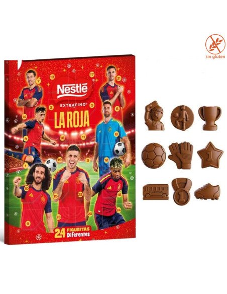 Calendario Adviento de Chocolate Extrafino Nestlé LA ROJA 85gr 1ud