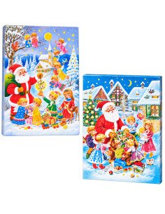 Calendario Adviento de Chocolate Navidad Estándar económico 50g