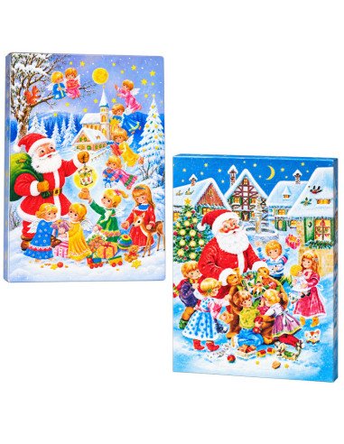 Calendario Adviento de Chocolate Navidad Estándar económico 50g