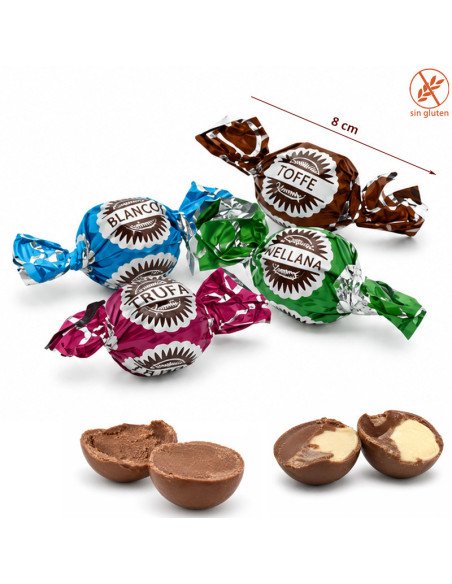 Bombones Granel Doble Fleco 1Kg Eurochoc (80uds Aprox)
