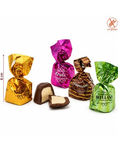 Bombones de Chocolate Surtidos Fleco 1Kg Eurochoc (65Uds Aprox)