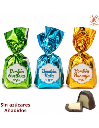 Bombones Granel Sin Azúcar añadido 1Kg Eurocho (90uds aprox)