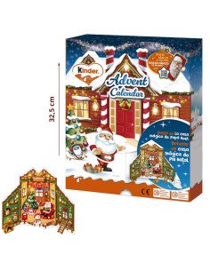 Calendario de Adviento Kinder Casa Polo Norte Mix 213 g