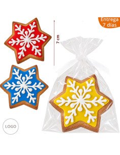 Galletas Estrella Navidad Personalizables | eGolosinas