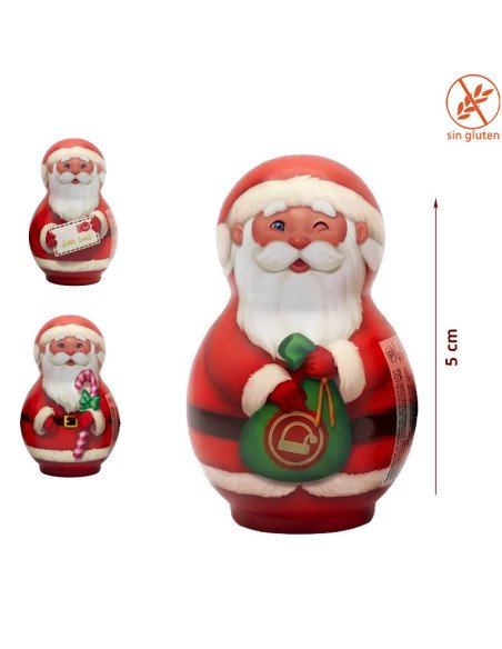 Papá Noel de Chocolate con leche 10g 30uds