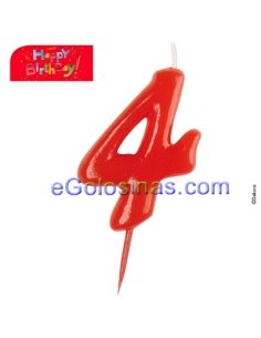 Velas De Cumpleaños Nº 4 De 12Uds