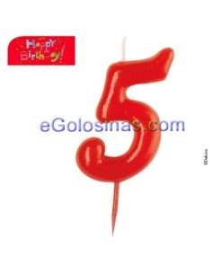 Velas De Cumpleaños Nº 5 De 12Uds