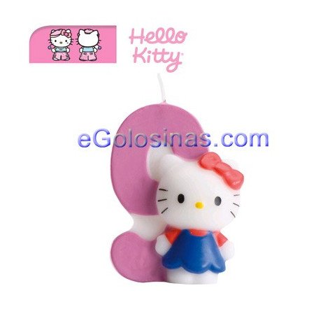 velas cumpleaños hello kitty nº 9 1uds para tartas