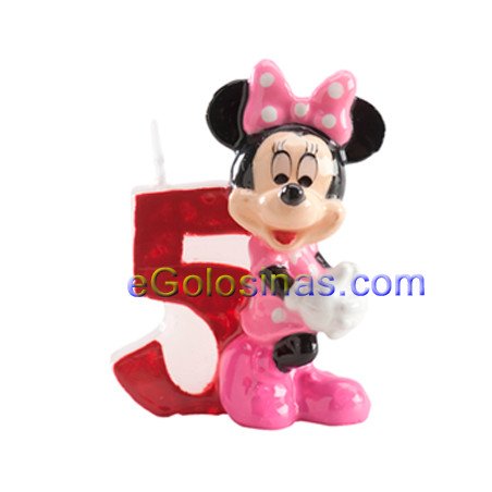 vela minnie nº 5 dekora para tartas