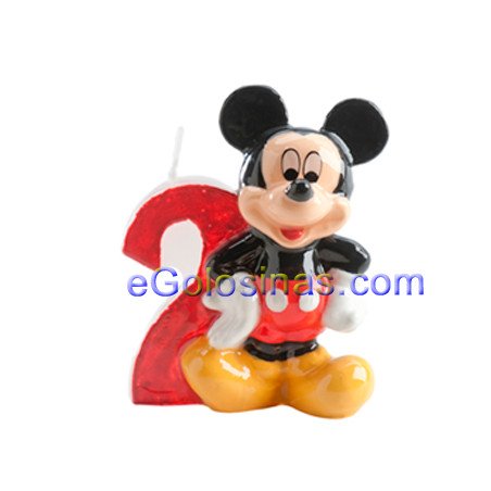 vela mickey mouse nº 2 dekora para tartas