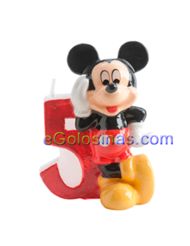 VELA MICKEY MOUSE Nº 5 DEKORA