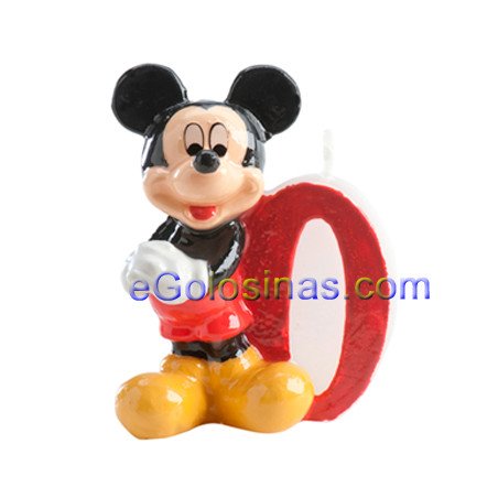 vela mickey mouse nº 0 dekora para tartas