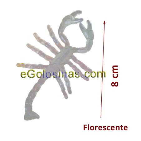 red 12 arañas y escorpiones florescentes 1uds para halloween