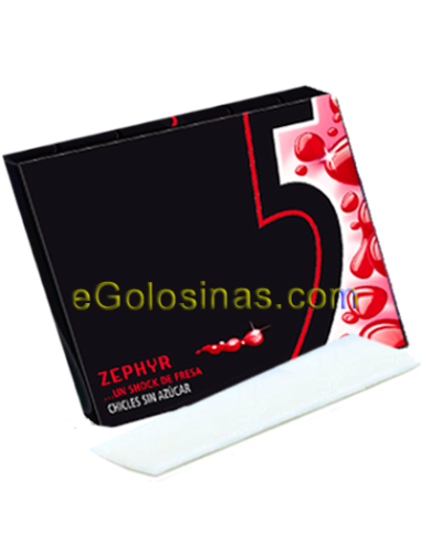 Chicle Five Zephyr Sabor Fresa 10Uds.